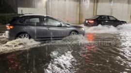 US, Los Angeles: Pomona Major Flooding