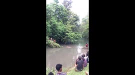 Mother and son killed by crocodile in Indonesia