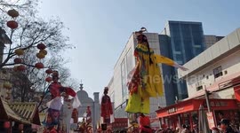 China: Artists Perform Shehuo To Celebrate Lantern Festive in Xi'an