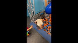 Dad Gives Kiddo That Extra Push