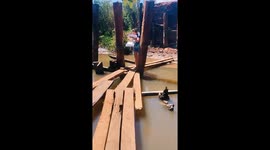 Cakes Go Crashing Into River