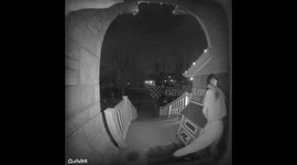 Door Camera Catches Jump Scare Prank
