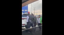 Driver 'stabs bus conductor' during queue dispute at gas station in Indonesia