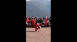 Robot dogs join folk performances