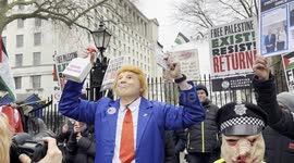 Trump's Gaza plan protested in London