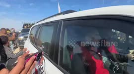 Palestinian armed groups hand over 3 Israeli hostages to Red Cross