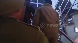 Leopard sparks chaos while being caught prowling through wedding in India