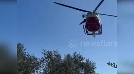Italy: Helicopter Rescue Saves Injured Hiker in Pisa Mountains