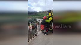 Italy: Floodwaters Recede in Tarquinia as Rescuers Save Four People and a Dog