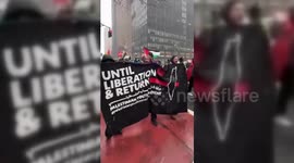 US: Pro-Palestine Protesters Rally in New York Against Palestinian Displacement