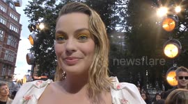UK: Margot Robbie Exclusive Interview at The Odeon in London