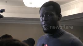 UK: Interview with Stormzy at Grosvenor House, London