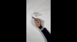 Free Hand Drawing of Classical Chinese Architecture