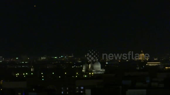 The most bright point of Venus in 2025 is seen over St Petersburg, Russia