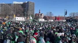 US: Philadelphia Eagles Fans Celebrate Super Bowl Win With Parade 5