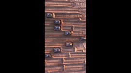 Solar power project under construction in N China desert