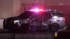 US, Phoenix: Mesa Trooper Tahoe Involved In Collision