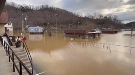 US: Severe Flooding In Paintsville, KY