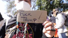 sixty groups have taken to the streets of Los Angeles, California against immigration