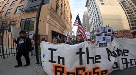 peaceful march against President Trump,  Los Angeles, CA