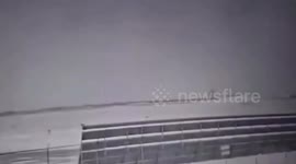 CCTV shows Delta plane crash at Toronto airport