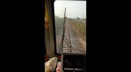Kind train driver stops journey to rescue turtle on the line