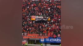 Football stadium collapses injuring fans in Indonesia