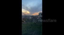Palestine: Israeli forces fire tear gas canisters at Palestinians during their raid on the village of Arura in Ramallah