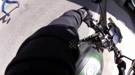 Scooter Mishap on Road Captured in Bangalore