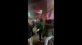 Police Officer Waves Mexican Flag at Kansas City Protest