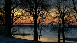 Ohio River Flooding in Metropolis, Illinois As Seen From Fort Massac Park