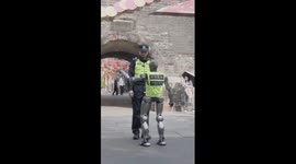 Humanoid robot joins police in south China