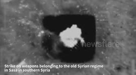 Syria: The IAF struck weapons belonging to the old Syrian regime in the area of Sasa in southern Syria