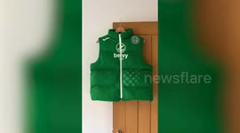 Footballer's wife turns football shirts into puffer jackets for £180 a pop