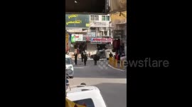 Israeli forces storm the town of Dura, west of Hebron in the West Bank