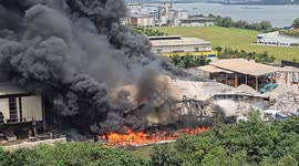 Fire at recycling plant in Singapore leaves one worker injured