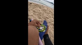 Extremely Sharp Surfboard Keel Peels Orange