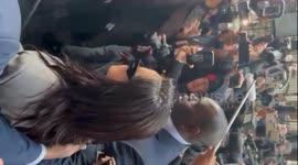 First person video of Rhianna commenting to reports at ASAP Rocky's trial