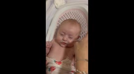 Baby's First Laugh At Bathtime