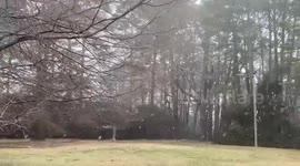 US: Winter Storm Brings Snow To North Carolina