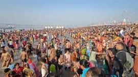India's mass bathing festival turns water sour at 'holy' river