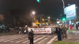 Serbia: People hold massive protest in Belgrade