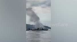 Four tourists injured when speedboat catches fire in Indonesia