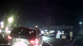 Dashcam Captures BMW Driver Backing Into Car