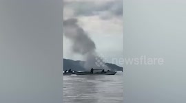 Four tourists injured when speedboat catches fire in Indonesia