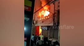 Six residents injured while fleeing fire in Delhi