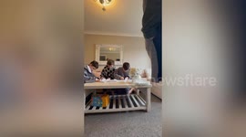 Couple surprise guests - announcing wedding on the day with 00.13am WhatsApp invite