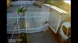 Gate falls on young woman in moving day mishap in Venezuela