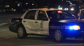 US, Los Angeles: Van Nuys LAPD Officer Injured In Traffic Collision