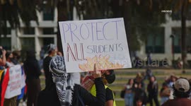US, Los Angeles: Northridge CSUN Anti ICE Enforcement Student Protest Part 2
